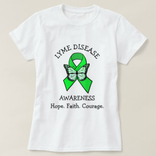 Lyme-Borreliose Hoffnung Glaube Mut T-Shirt