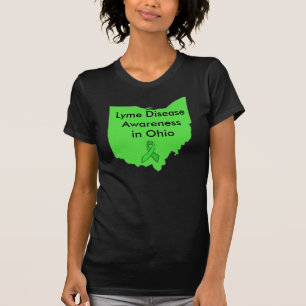 Lyme-Borreliose in Ohio Bewusstseins-Schleifen-Shi T-Shirt
