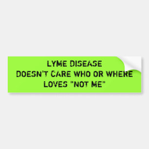 LYME-BORRELIOSE INTERESSIERT SICH NICHT WHO ODER AUTOAUFKLEBER