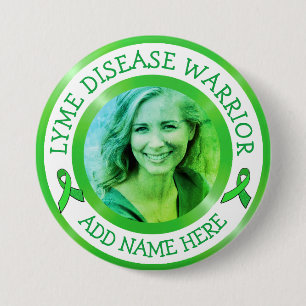Lyme-Borreliose-Krieger-Band Unterstützer-Button Button