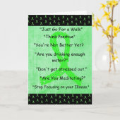 Lyme-Borreliose "Sachen, die ich nicht sage, dass" Karte (Gelbe Blume)