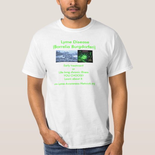 Lyme-Borreliose T-Shirt (Vorderseite)