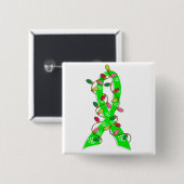 Lyme-Borreliose-Weihnachtslicht-Band Button (Vorne & Hinten)