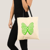 Lyme Disease Awareness Butterfly Tragetasche (Vorderseite (Produkt))
