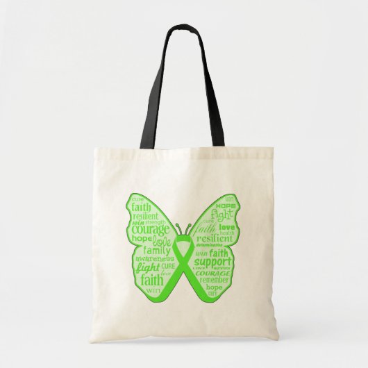 Lyme Disease Awareness Butterfly Tragetasche (Vorne)