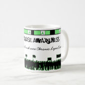 Lyme Disease Awareness Coffee Tasse (VorderseiteRechts)