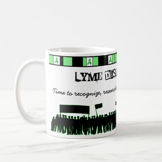 Lyme Disease Awareness Coffee Tasse (Links)