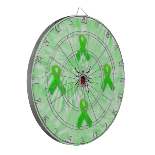 Lyme Disease Awareness Dart Board Dartscheibe (Vorderseite Links)