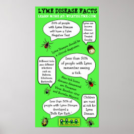 Lyme Disease Awareness Educational Facts Poster