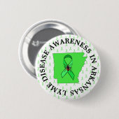 Lyme Disease Awareness in Arkansas Button (Vorne & Hinten)