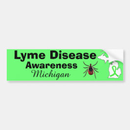 Lyme Disease Awareness Michigan Autoaufkleber