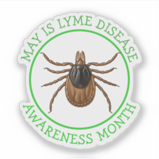Lyme Disease Awareness Month | Deer Tick  Aufkleber