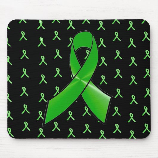 Lyme Disease Awareness Mouse Pad with Ribbons Mousepad (Vorne)