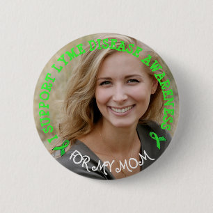 Lyme Disease Awareness Personalized Button