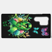 Lyme Disease Awareness Ribbon and Butterflies Samsung Galaxy Hülle (Rückseite (Horizontal))