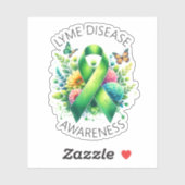 Lyme Disease Awareness Ribbon Aufkleber (Blatt)