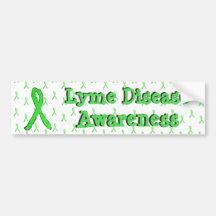 Lyme Disease Awareness Ribbon Autoaufkleber