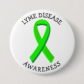Lyme Disease Awareness Ribbon Button (Vorderseite)