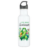 Lyme Disease Awareness Ribbon Edelstahlflasche (Vorderseite)