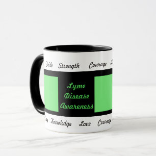 Lyme Disease Awareness Ribbon Förderung der Tasse