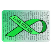Lyme Disease Awareness Ribbon Green Magnet (Horizontal)