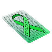 Lyme Disease Awareness Ribbon Green Magnet (Rechte Seite)