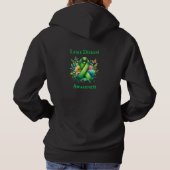 Lyme Disease Awareness Ribbon Hoodie (Rückseite)