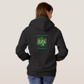 Lyme Disease Awareness Ribbon Hoodie (Schwarz voll)