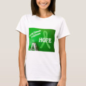 Lyme Disease Awareness Ribbon HOPE Tshirt (Vorderseite)