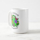Lyme Disease Awareness Ribbon Kaffeetasse (Vorderseite Links)