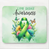 Lyme Disease Awareness Ribbon Mousepad (Vorne)