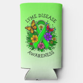 Lyme Disease Awareness Ribbon Selters Dosenkühler (Rückseite)