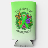Lyme Disease Awareness Ribbon Selters Dosenkühler (Vorderseite)