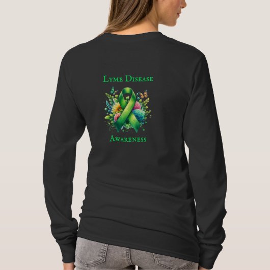 Lyme Disease Awareness Ribbon T-Shirt (Rückseite)