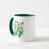 Lyme Disease Awareness Ribbon Tasse (Vorderseite Links)