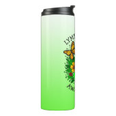 Lyme Disease Awareness Ribbon Thermosbecher (Nach links gedreht)