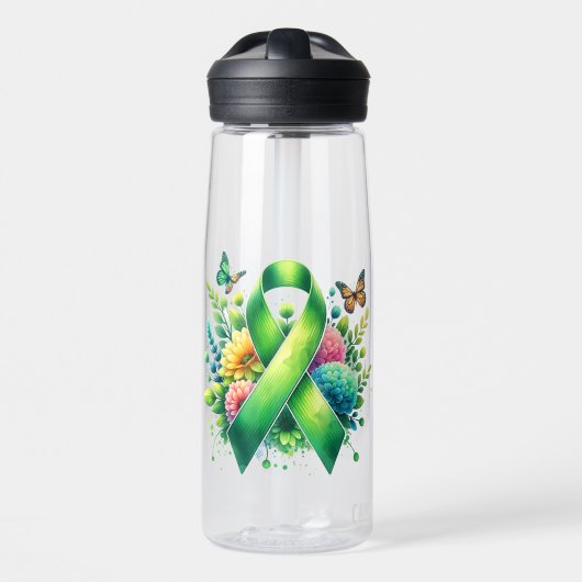 Lyme Disease Awareness Ribbon Trinkflasche (Vorne)