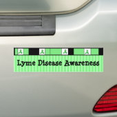 Lyme Disease Awareness Ribbons Autoaufkleber (Auf Auto)