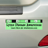 Lyme Disease Awareness Ribbons Autoaufkleber (Auf Auto)