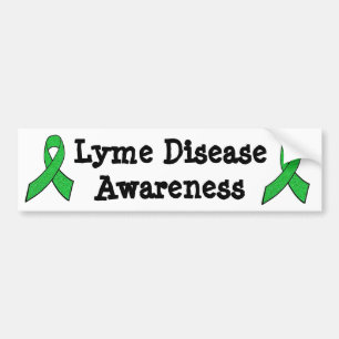 Lyme Disease Awareness Ribbons Autoaufkleber