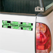 Lyme Disease Awareness Ribbons Autoaufkleber (Auf Lkw)