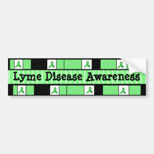 Lyme Disease Awareness Ribbons Autoaufkleber