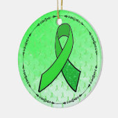 Lyme Disease Awareness Ribbons Ornament (Links)