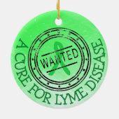 Lyme Disease Awareness Ribbons Ornament (Hinten)