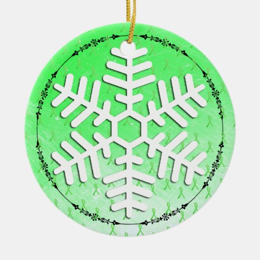 Lyme Disease Awareness Ribbons Ornament (Vorne)