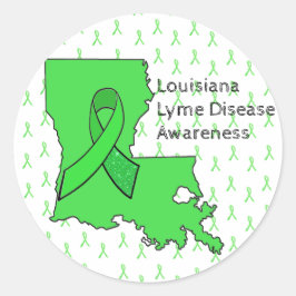 Lyme Disease Awareness Stickers for Louisiana