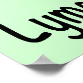 Lyme Disease Butterfly Awareness Ribbon Poster (Ecke)