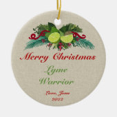 Lyme Disease Christmas Ornament Gift #lymedisease (Vorne)