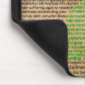 Lyme Disease Gefühls Poster, verleugnet, vernachlä Mousepad (Ecke)