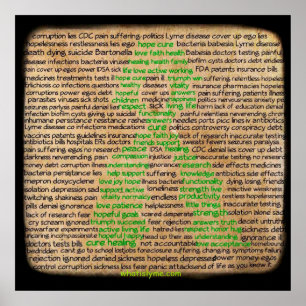 Lyme Disease Gefühls Poster, verleugnet, vernachlä Poster